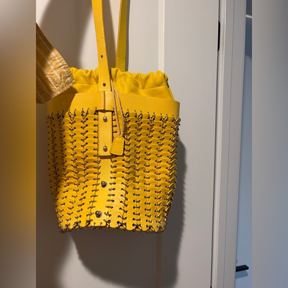 Paco Rabanne Drawstring Leather Bag - Picture 3 of 4